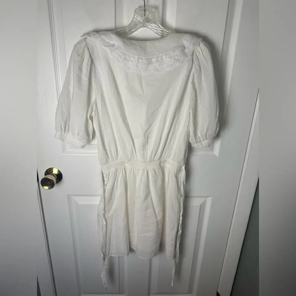 Reformation Kairos Lace Trim Mini Dress 4